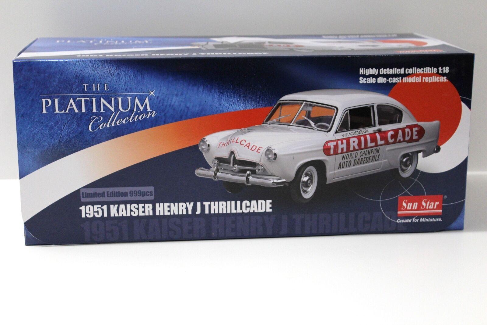 1:18 Sun Star Kaiser Henry J. THRILLCADE 1951 white