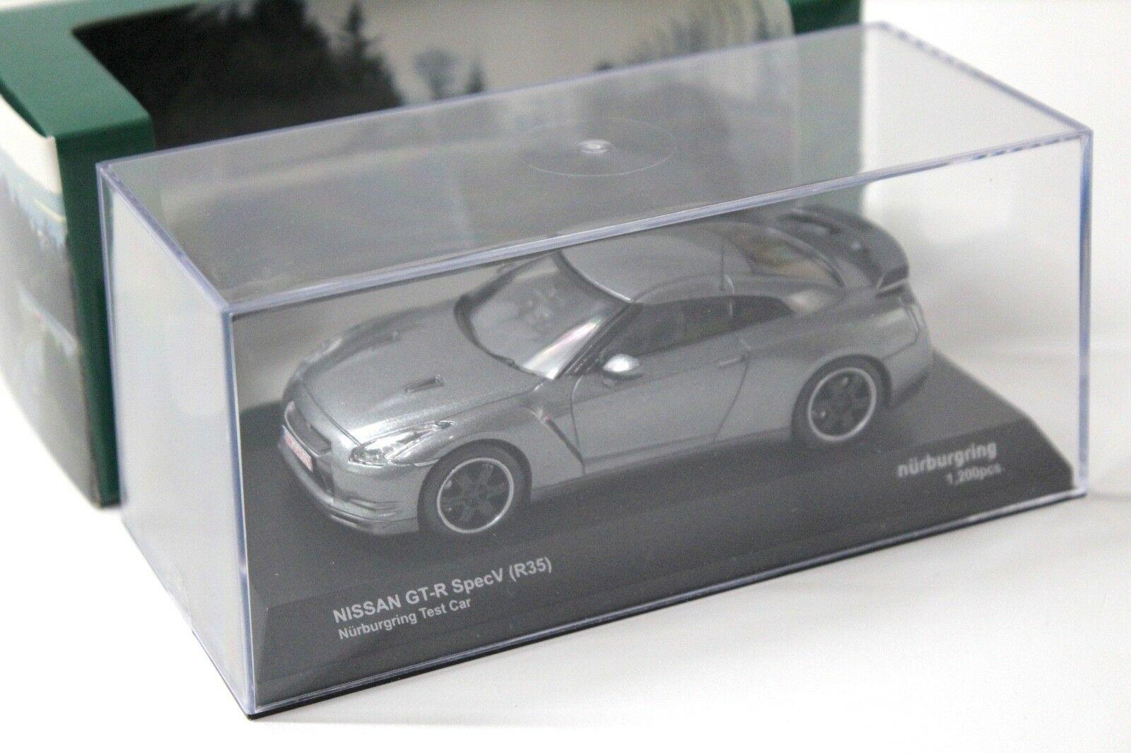 1:43 Kyosho Nissan GT-R SpecV R35 Nürburgring Test Car grey
