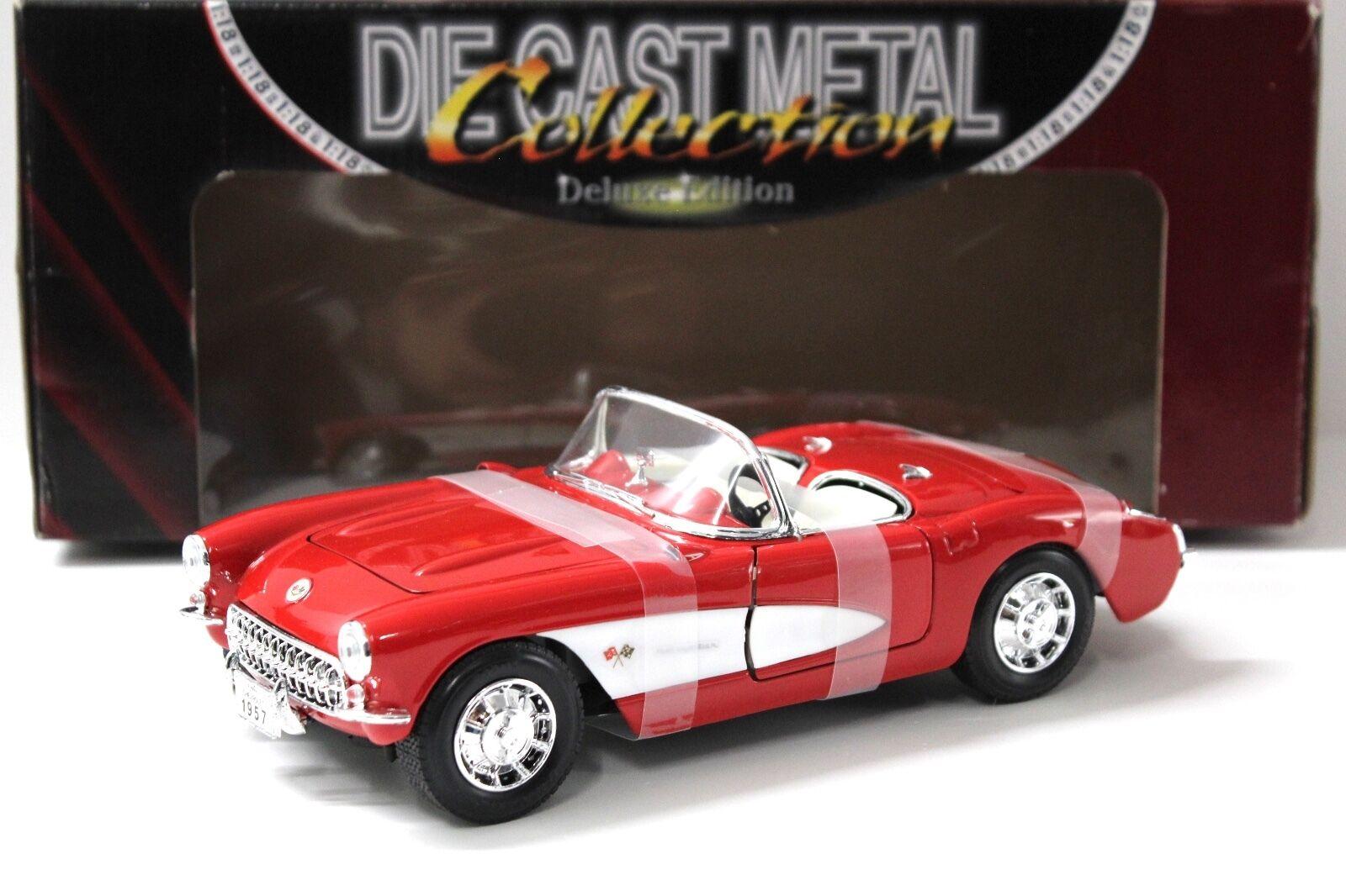 1:18 Yatming Chevrolet Corvette 1957 red/ white
