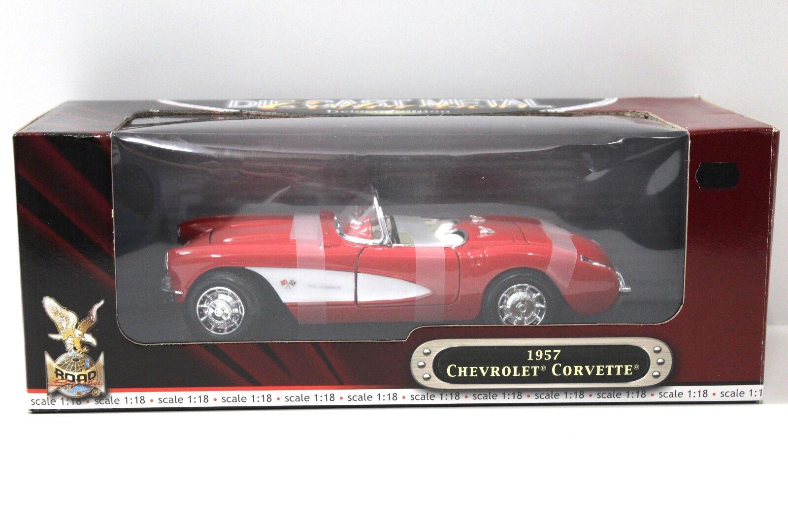 1:18 Yatming Chevrolet Corvette 1957 red/ white
