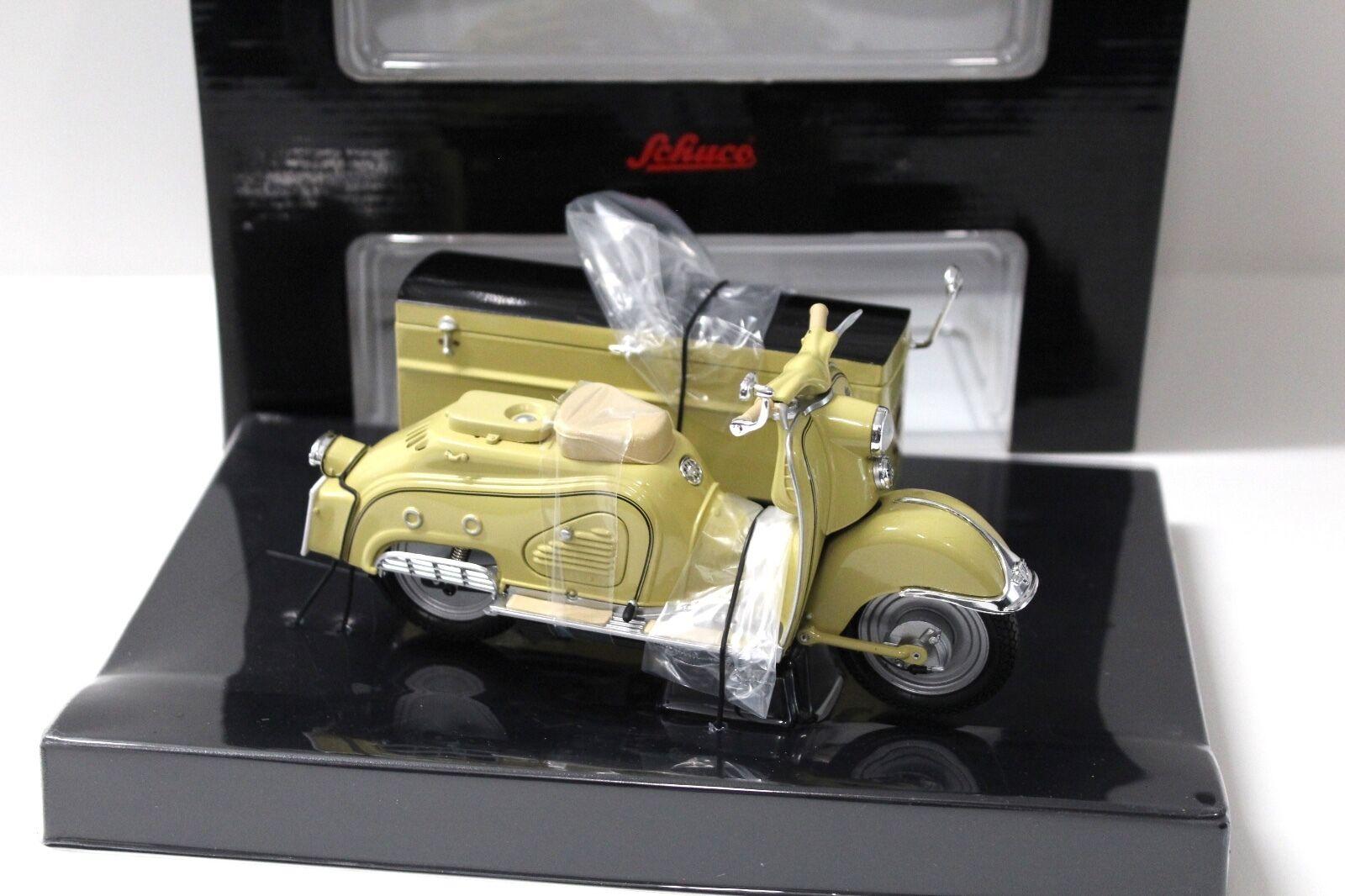 1:10 Schuco Zündapp Bella mit Kastenbeiwagen *LEBHERZ* yellow