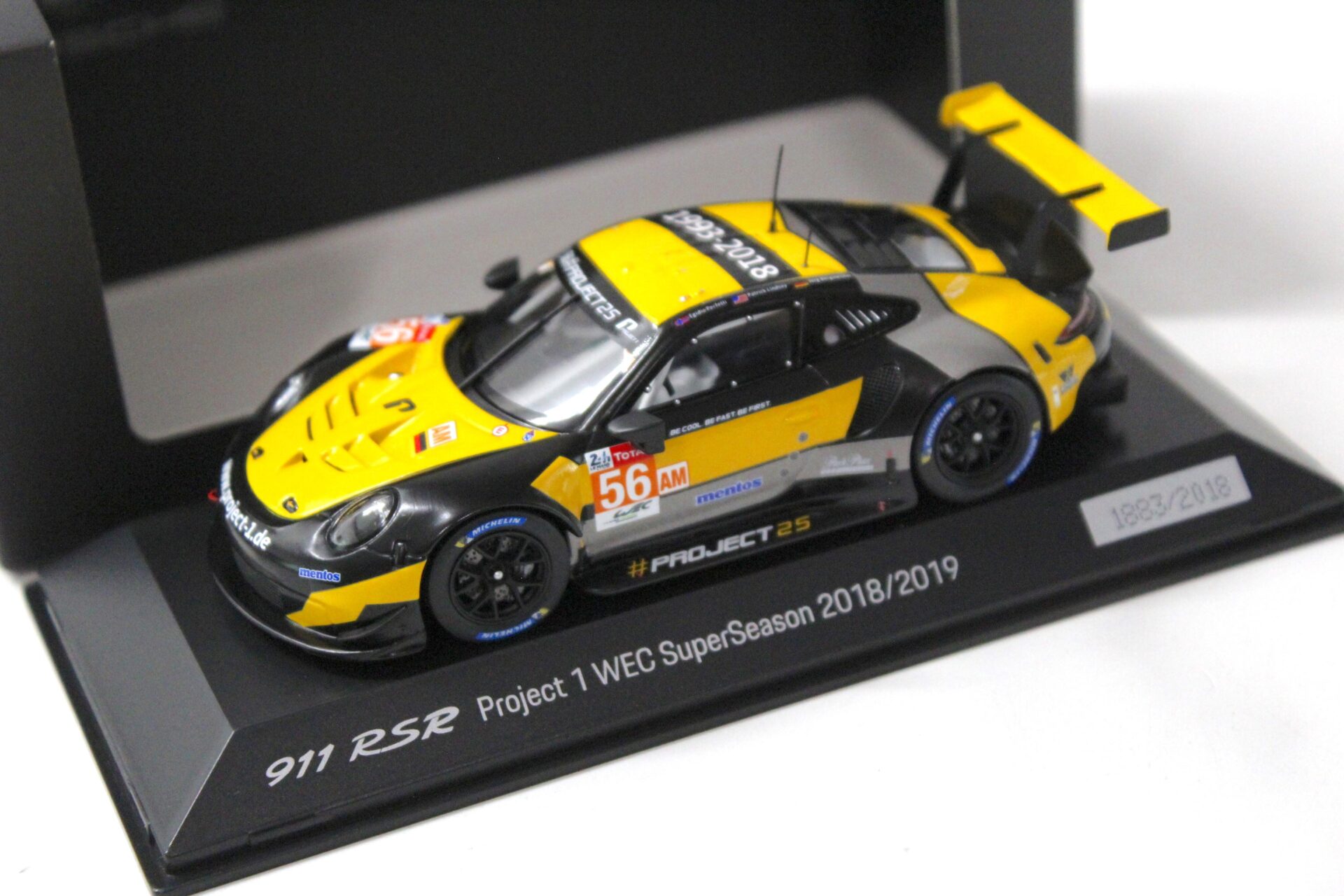 1:43 Spark Porsche 911 RSR #56 Project 1 WEC SuperSeason 18/19 DEALER VERSION