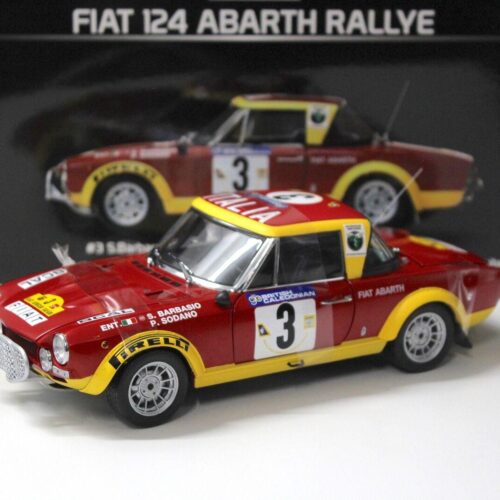 1:18 SunStar Fiat 124 Abarth Rallye African Safari #3 S.Barbasio