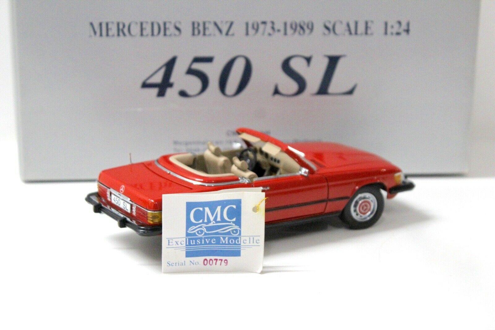 1:24 CMC Mercedes 450SL Convertible red 1973-1989
