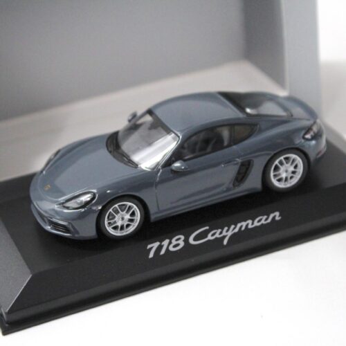 1:43 Minichamps Porsche 718 Cayman 2016 graphite blue metallic DEALER VERSION