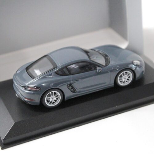1:43 Minichamps Porsche 718 Cayman 2016 graphite blue metallic DEALER VERSION