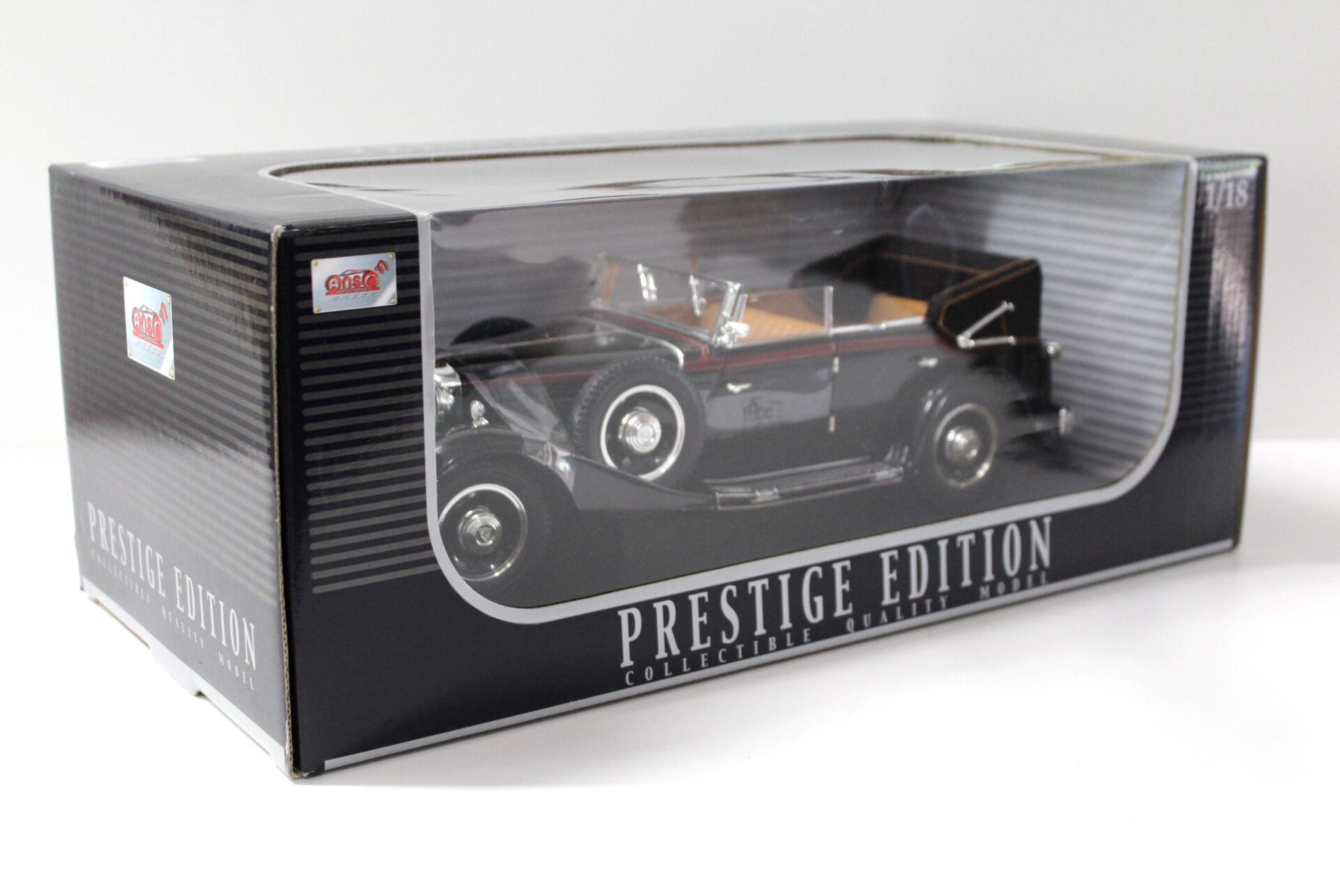 1:18 Anson 1932 Maybach DS8 Zeppelin Convertible black