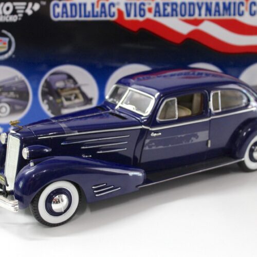 1:18 Ricko Cadillac V16 Aerodynamic Coupe 1934 blue