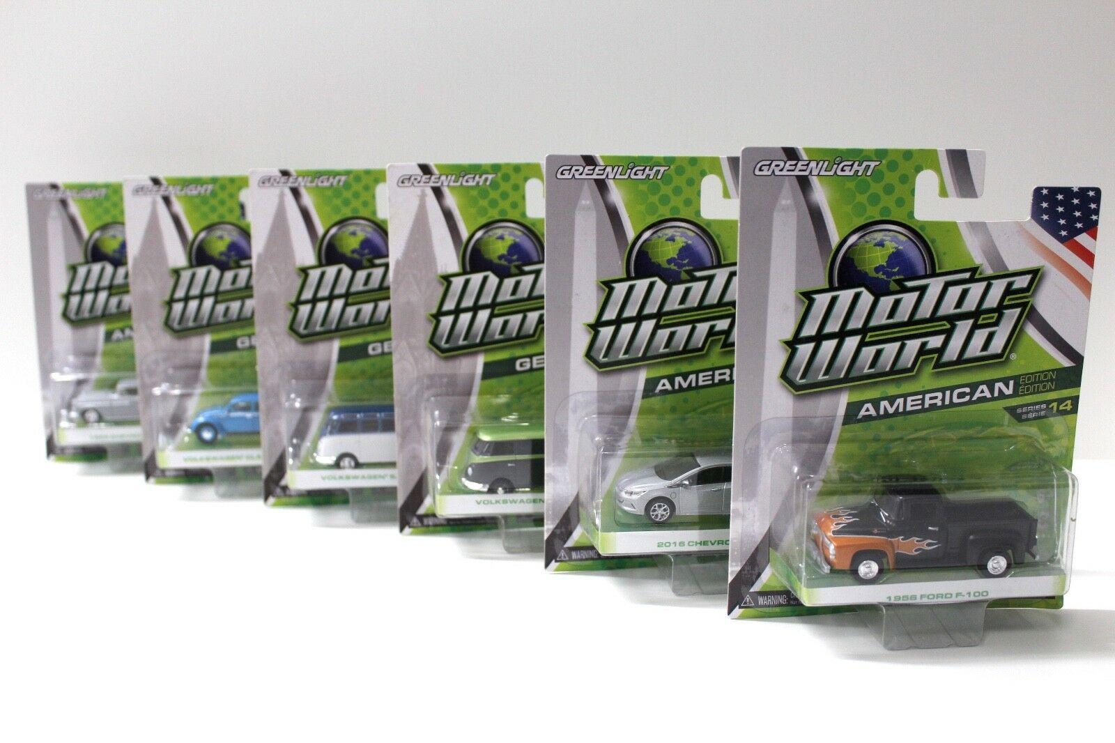 ID 44056 orig.jpg 1:64 Greenlight Motor World *Series 14* VW, Ford - 6 pcs SET