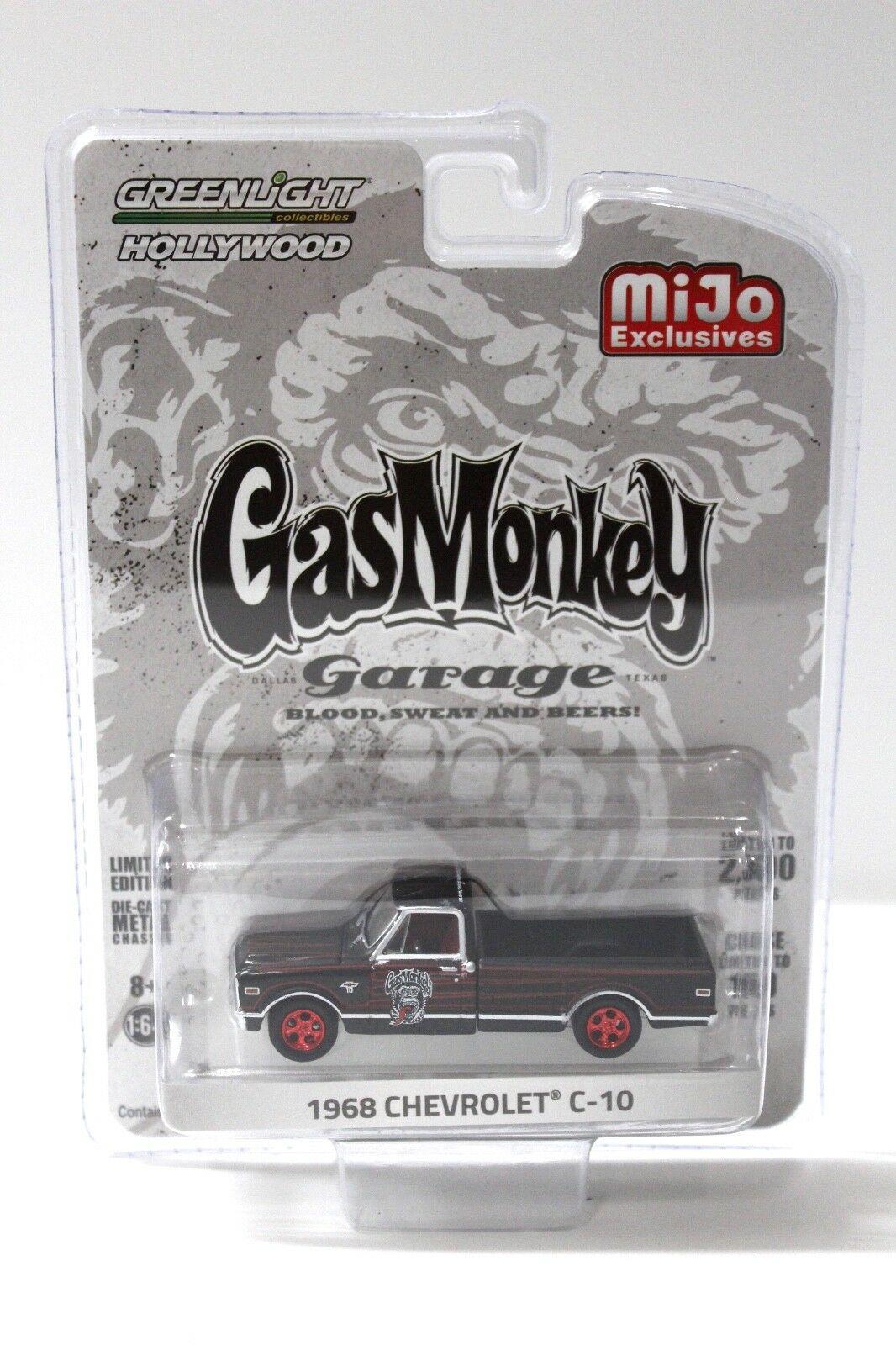 ID 44081 orig.jpg 1:64 Greenlight Chevrolet C-10 Pick-Up 1968 black GAS MONKEY