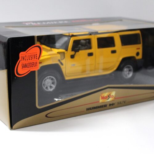 1:18 Maisto Hummer H2 SUV yellow