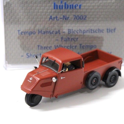1:32 Hübner Tempo Hanseat Blechpritsche tief dark red #7002