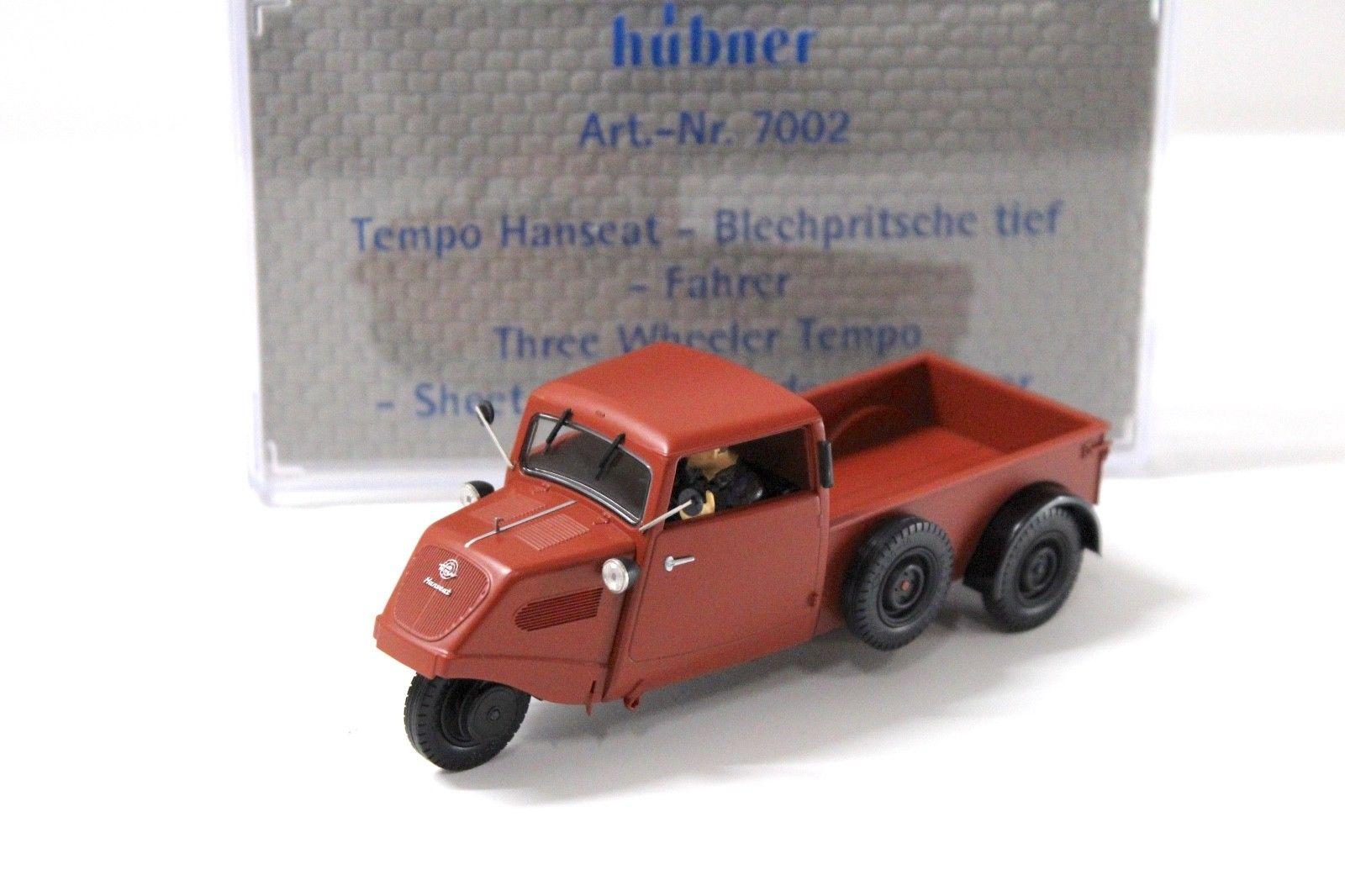 1:32 Hübner Tempo Hanseat Blechpritsche tief dark red #7002