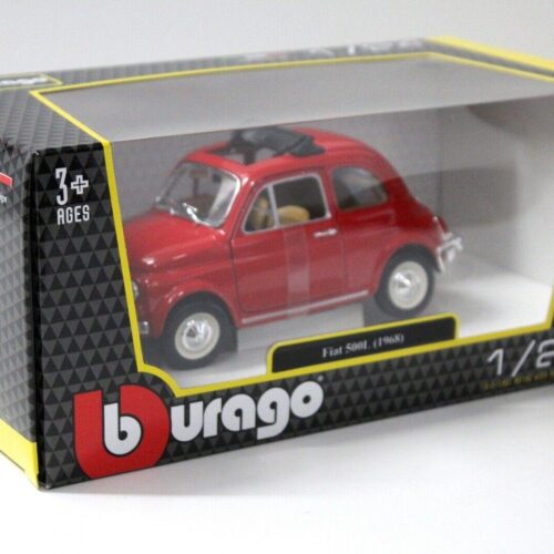 1:24 Bburago Fiat 500L red 1968