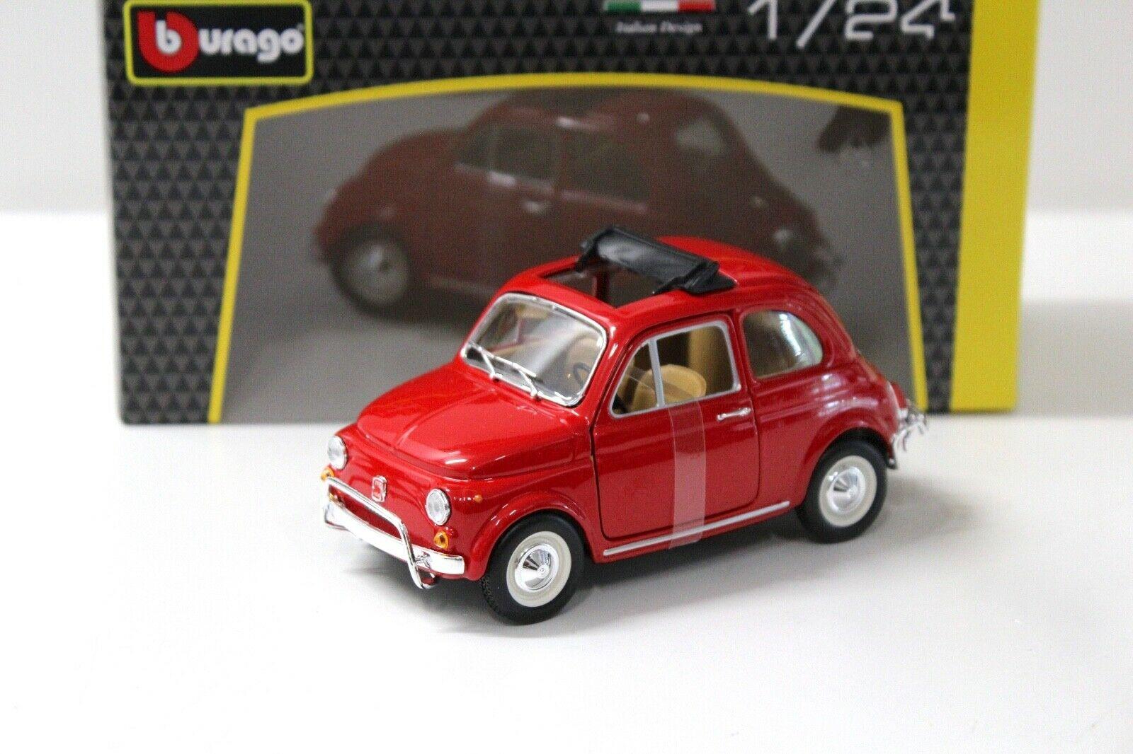 1:24 Bburago Fiat 500L red 1968