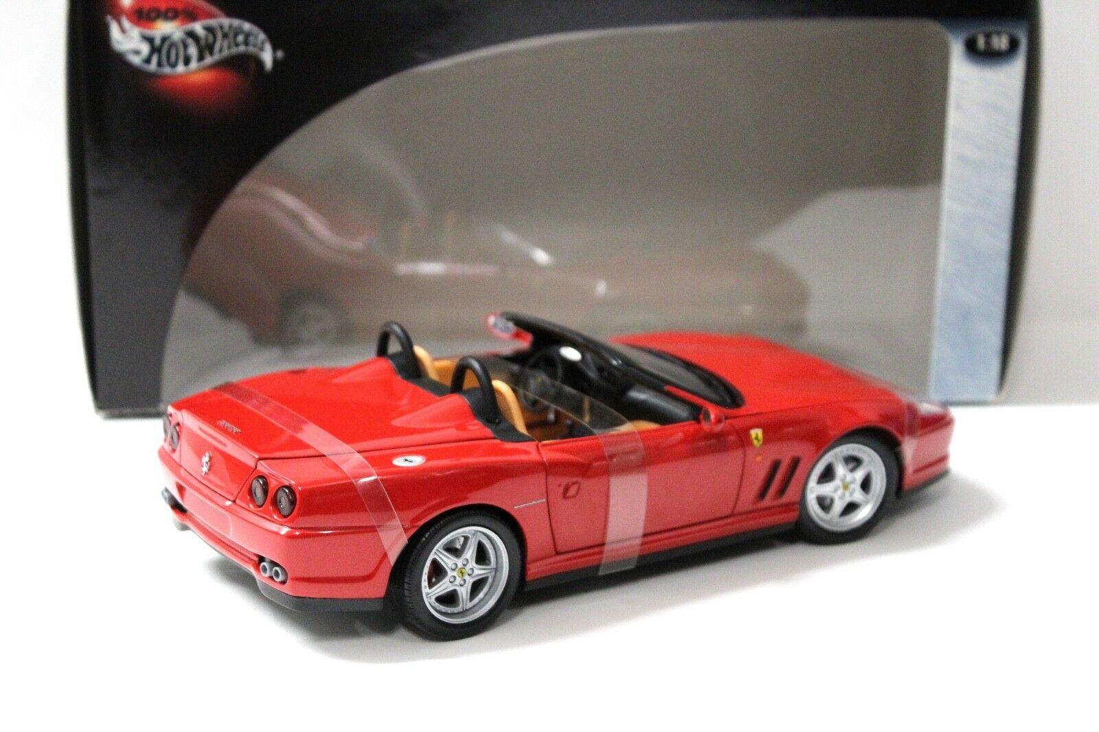 1:18 Hot Wheels Ferrari 550 Barchetta Pininfarina red