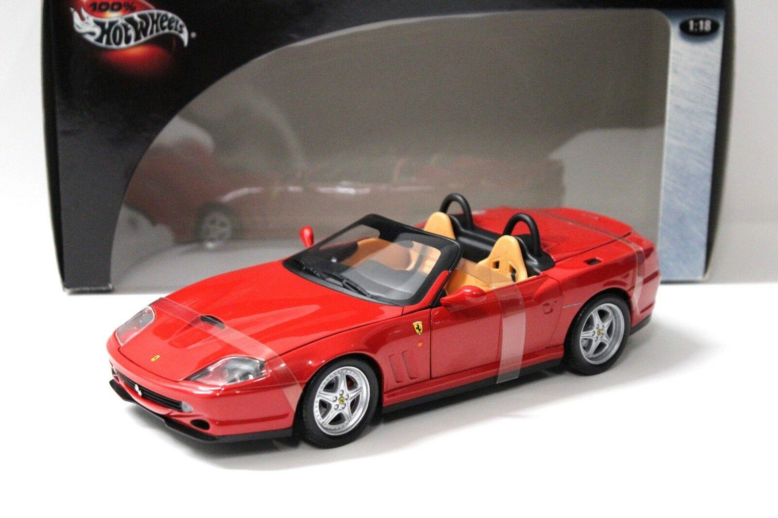 1:18 Hot Wheels Ferrari 550 Barchetta Pininfarina red