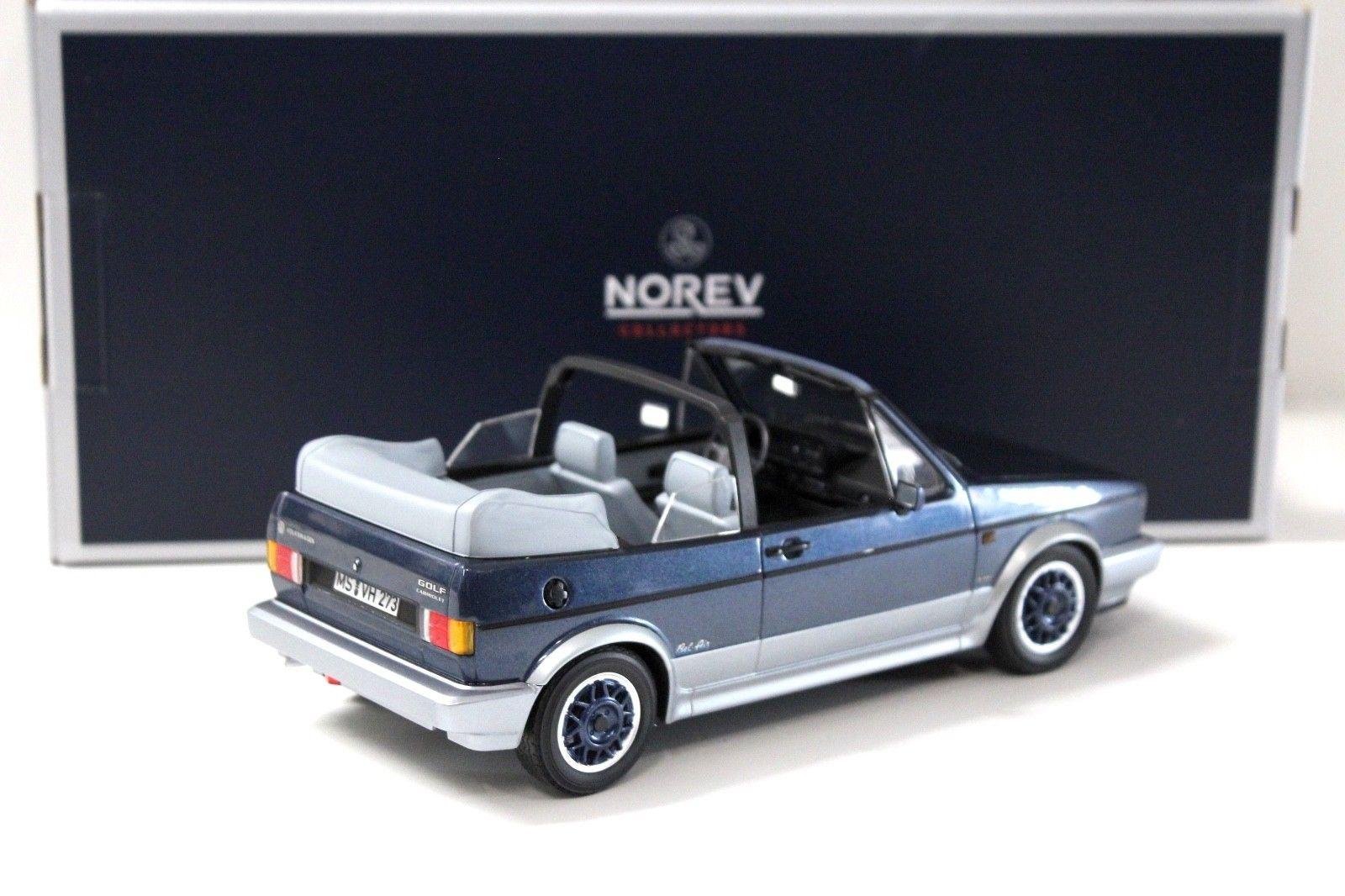 1:18 Norev VW Golf 1 MK1 Cabriolet "BEL AIR" 1992 blue