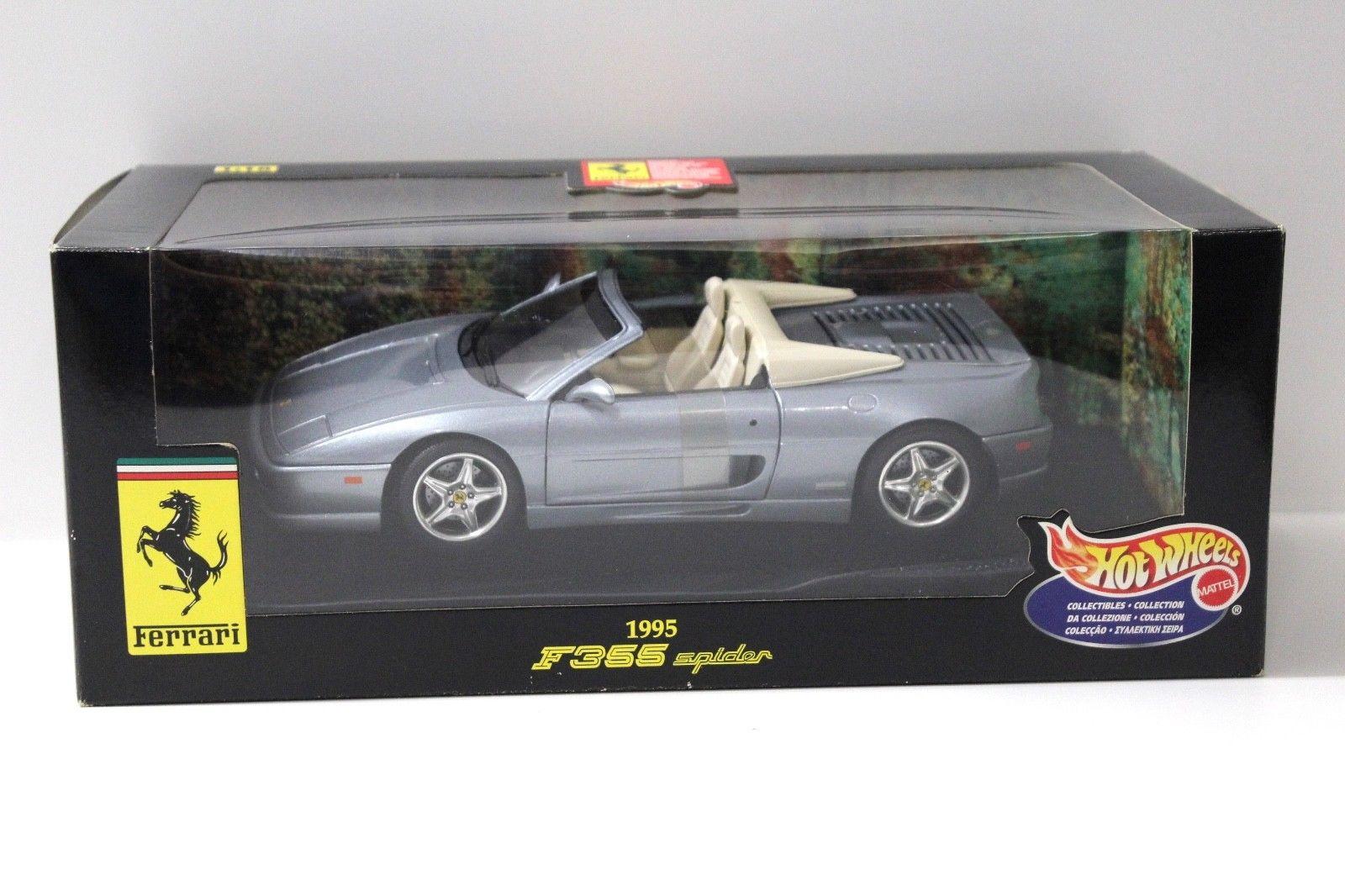 1:18 Hot Wheels Ferrari F355 Spider 1995 light blue