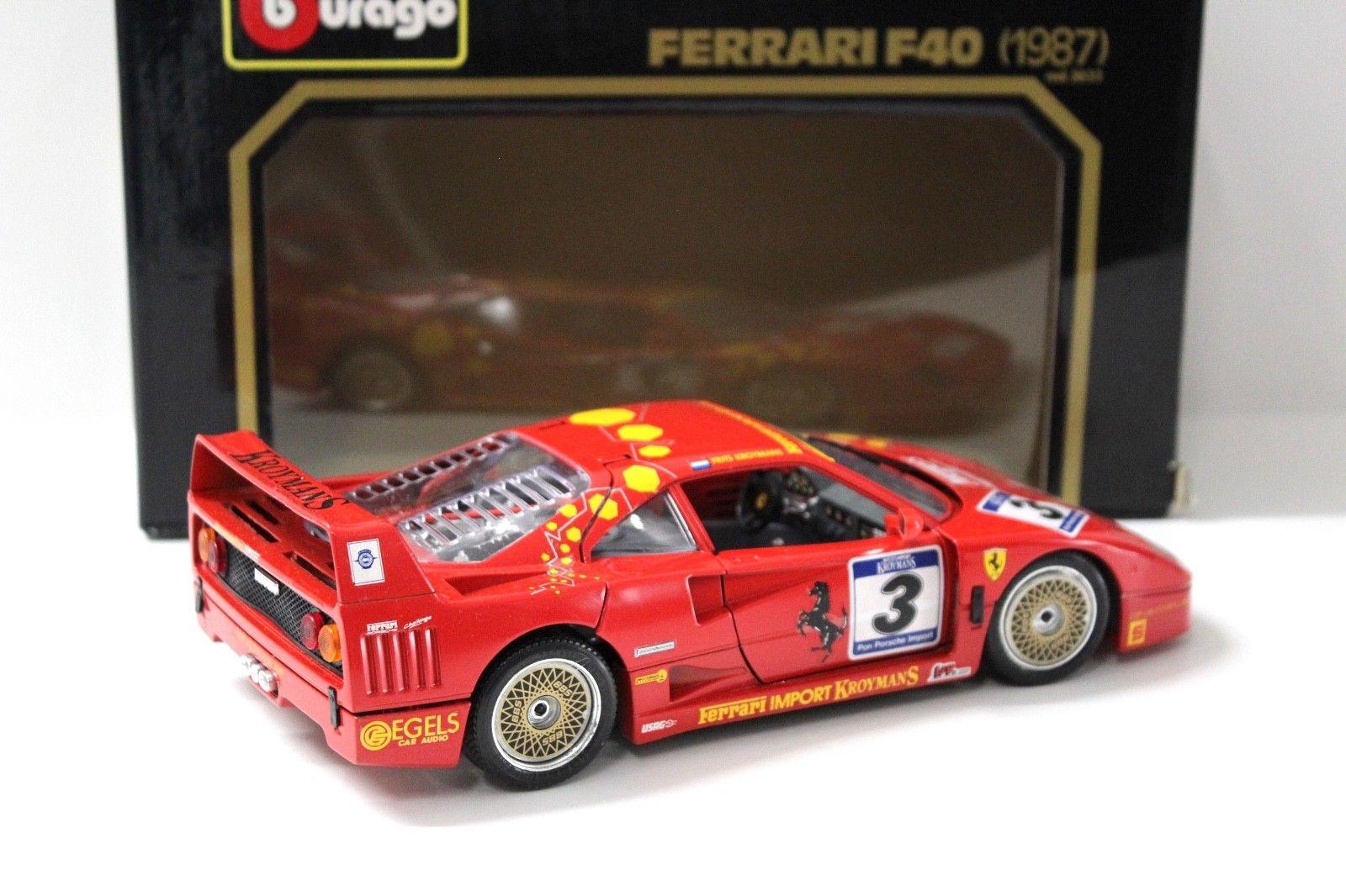 1:18 Bburago Ferrari F40 Kroymans #3 "C. SCRIMANTE"