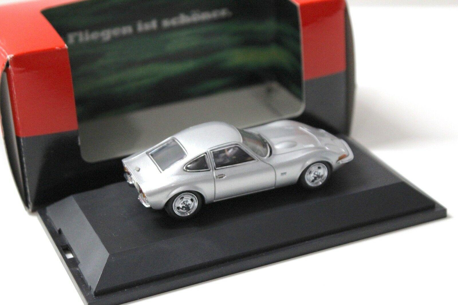 1:43 Schuco Opel GT 1900 Coupe silver
