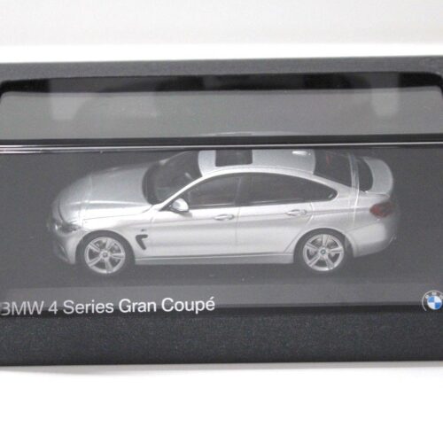 1:43 Kyosho BMW 4er 4 Series Gran Coupe silver DEALER VERSION