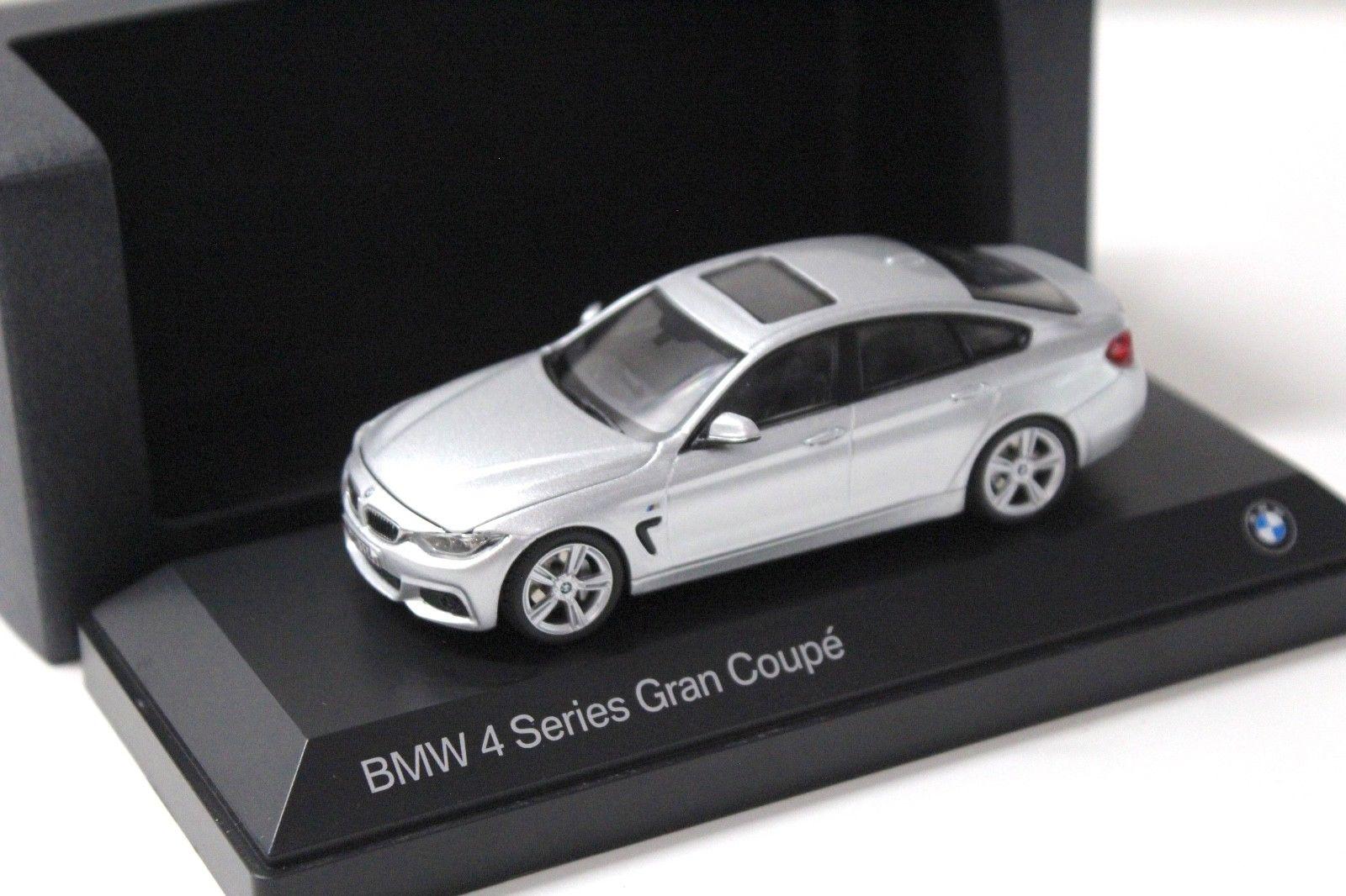 ID 44693 orig 1.jpg 1:43 Kyosho BMW 4er 4 Series Gran Coupe silver DEALER VERSION