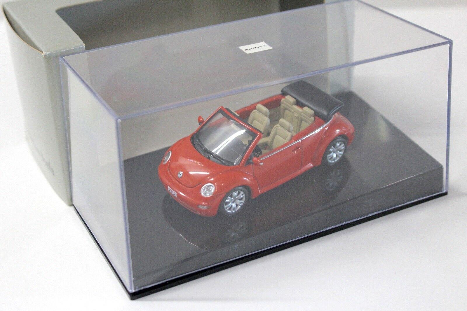 1:43 AUTOart VW Beetle Cabrio sunset orange DEALER VERSION