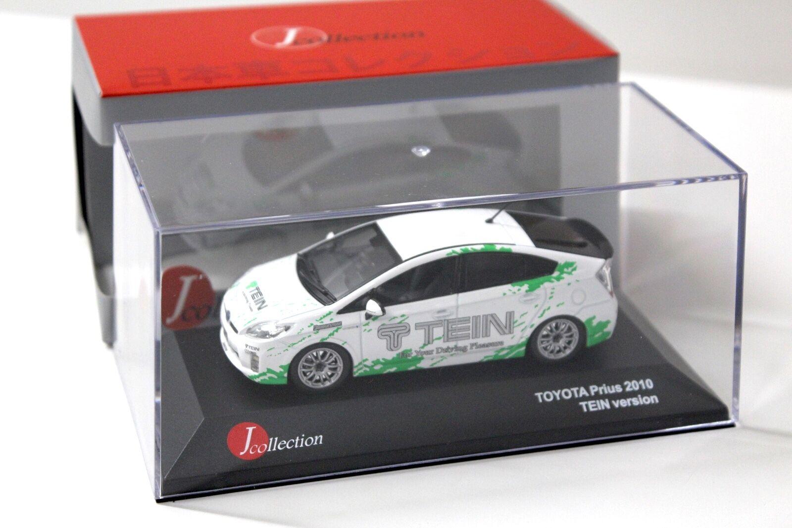 1:43 J-Collection Toyota Prius TEIN VERSION white 2010
