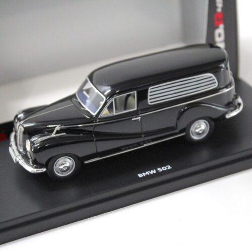 1:43 Schuco PRO.R43 BMW 502 Bestatter Bestattungswagen black