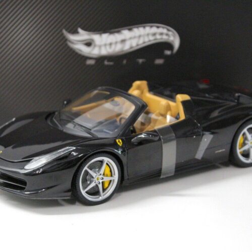 1:18 Hot Wheels Elite Ferrari 458 Spider black