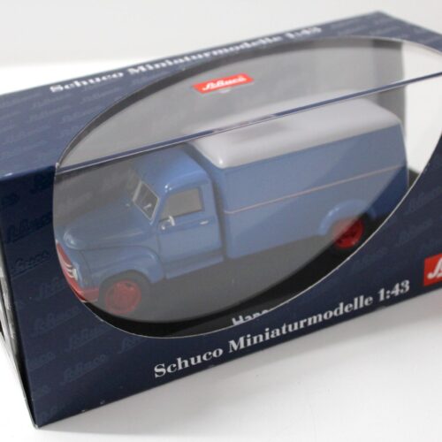 1:43 Schuco Hanomag L28 Koffer-LKW blue