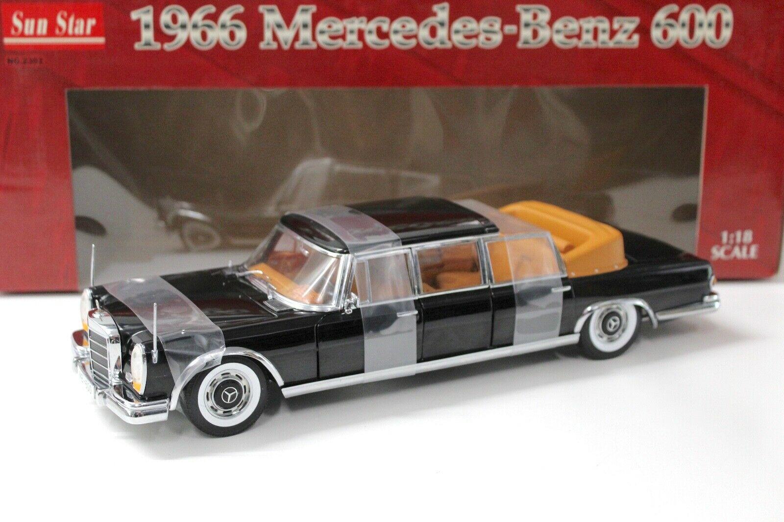 1:18 SunStar Mercedes 600 Landaulet 1966 black