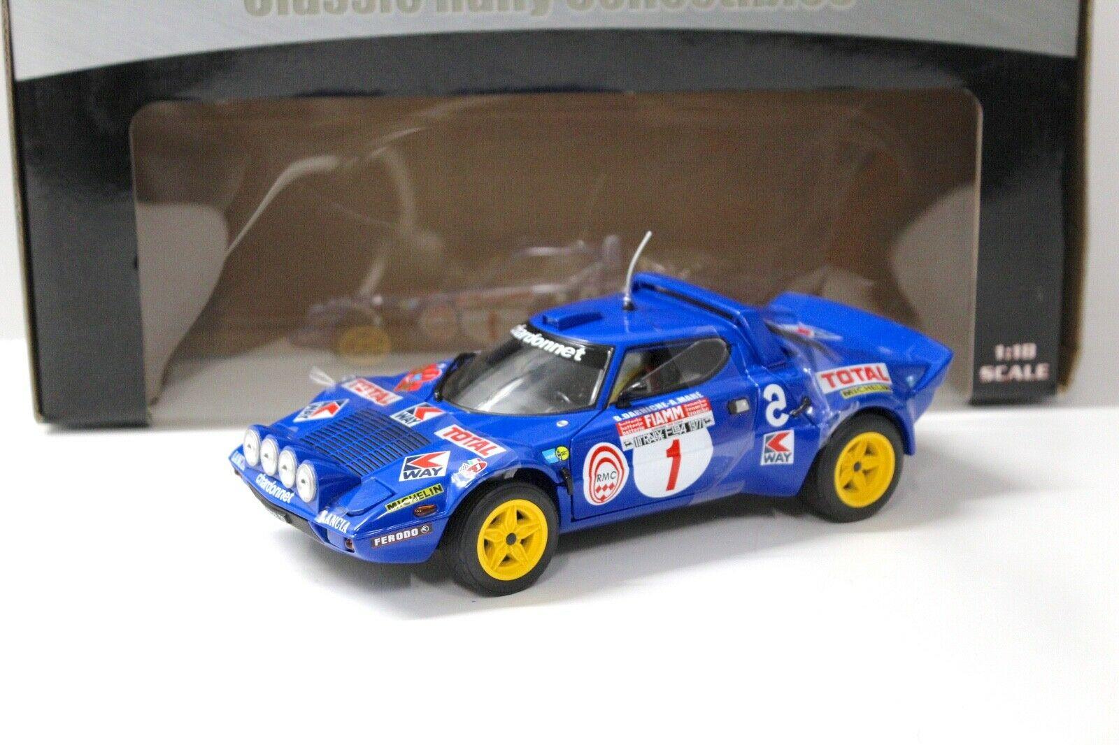 ID 45092 orig 1.jpg 1:18 SunStar Lancia Stratos HF Rally ELBA 1977 #1 blue