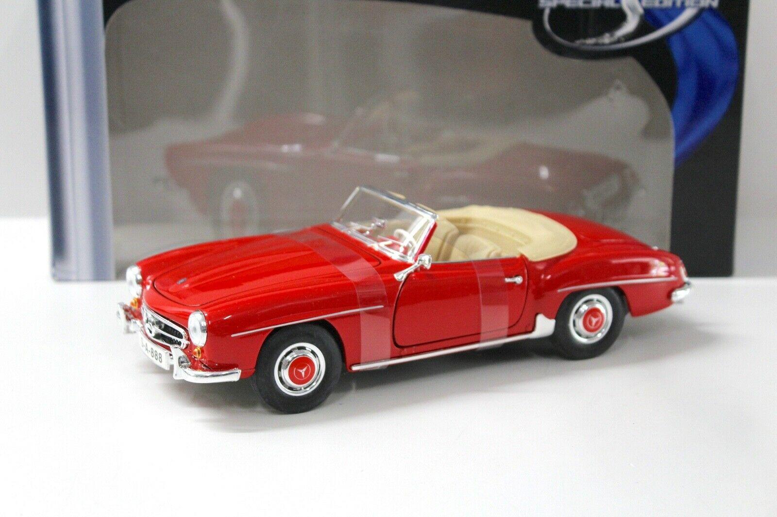1:18 Maisto Mercedes 190SL Cabriolet red 1955