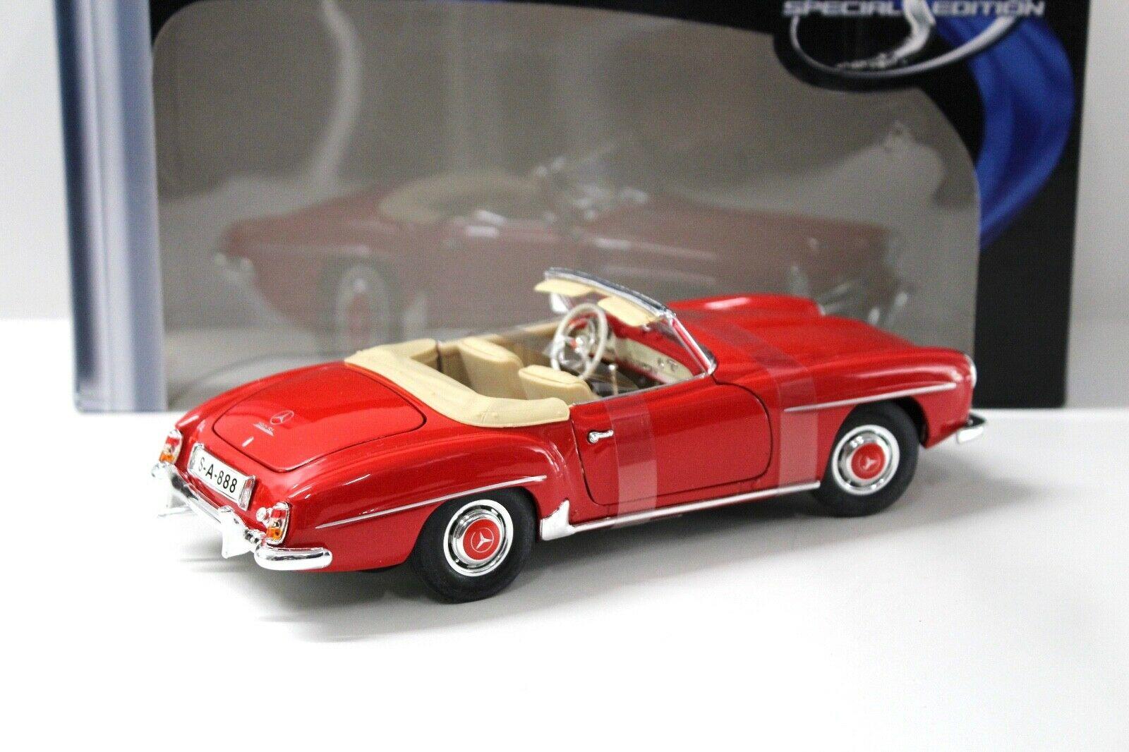 1:18 Maisto Mercedes 190SL Cabriolet red 1955