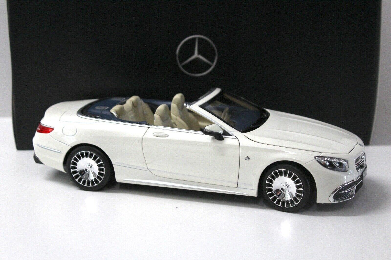 1:18 Norev Mercedes Maybach S650 Cabrio white DEALER VERSION