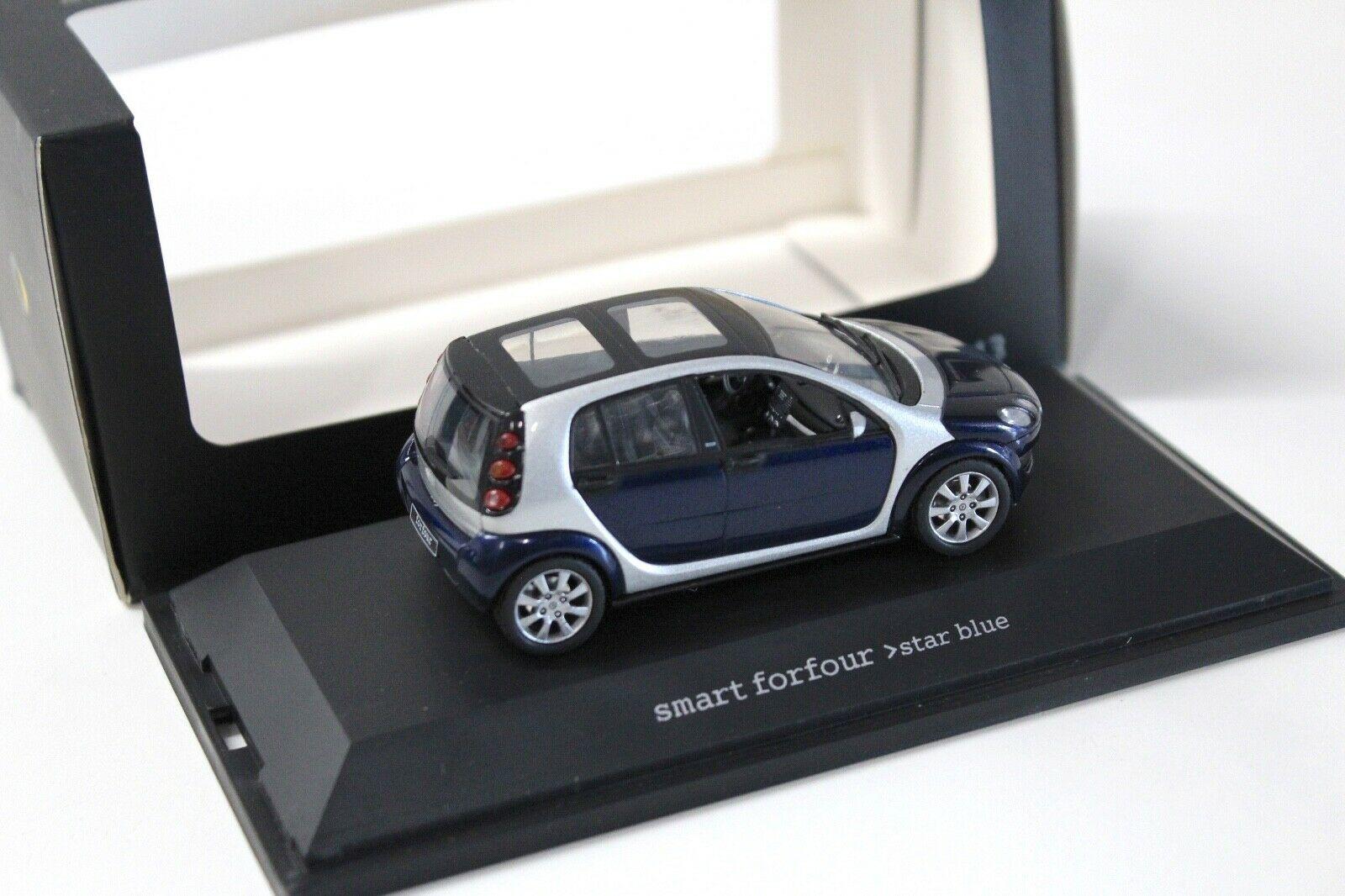 1:43 Schuco Smart Forfour Star blue DEALER VERSION