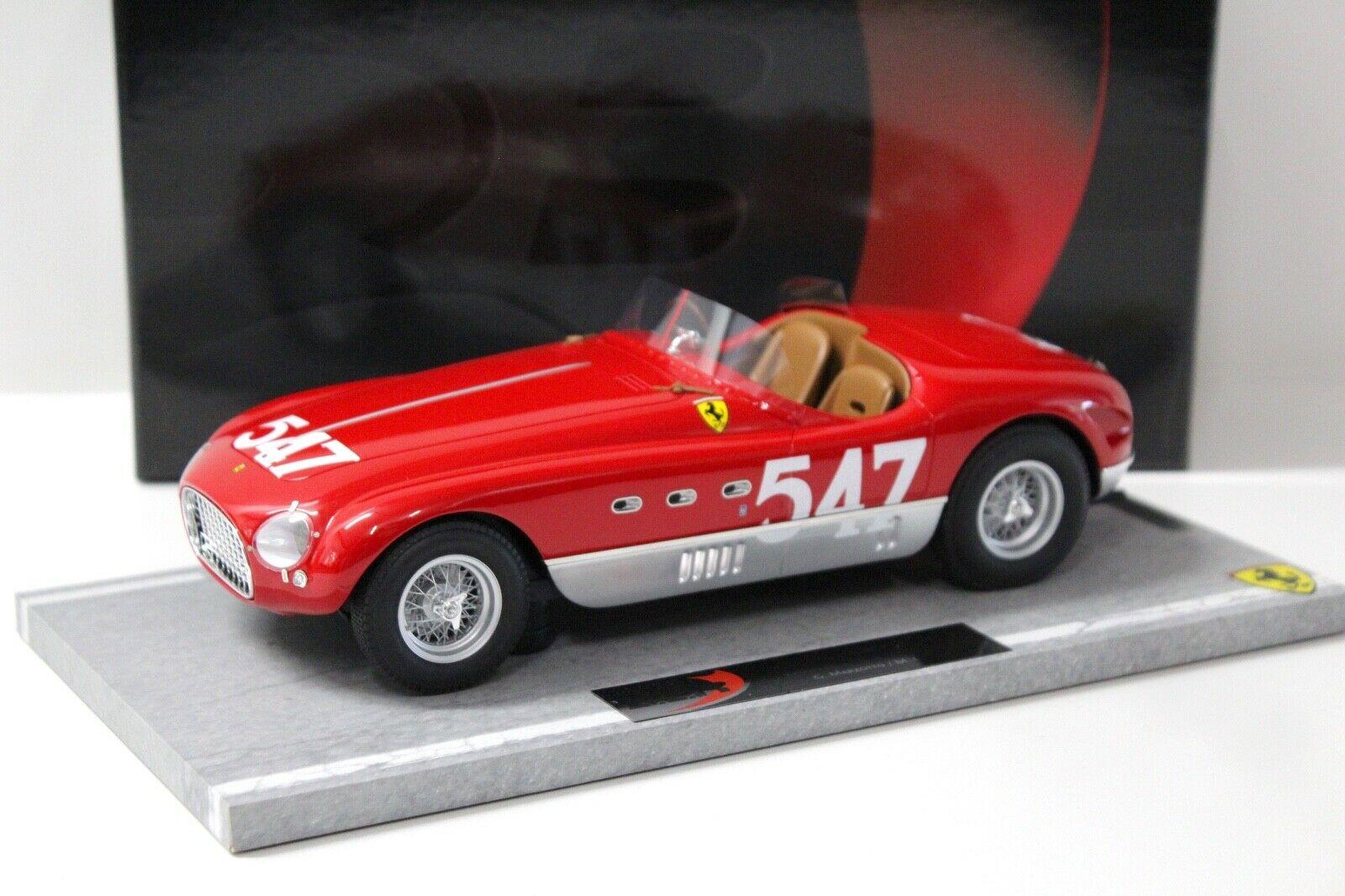 1:18 BBR Ferrari 340 Spider Vignale Mille Miglia #547 red