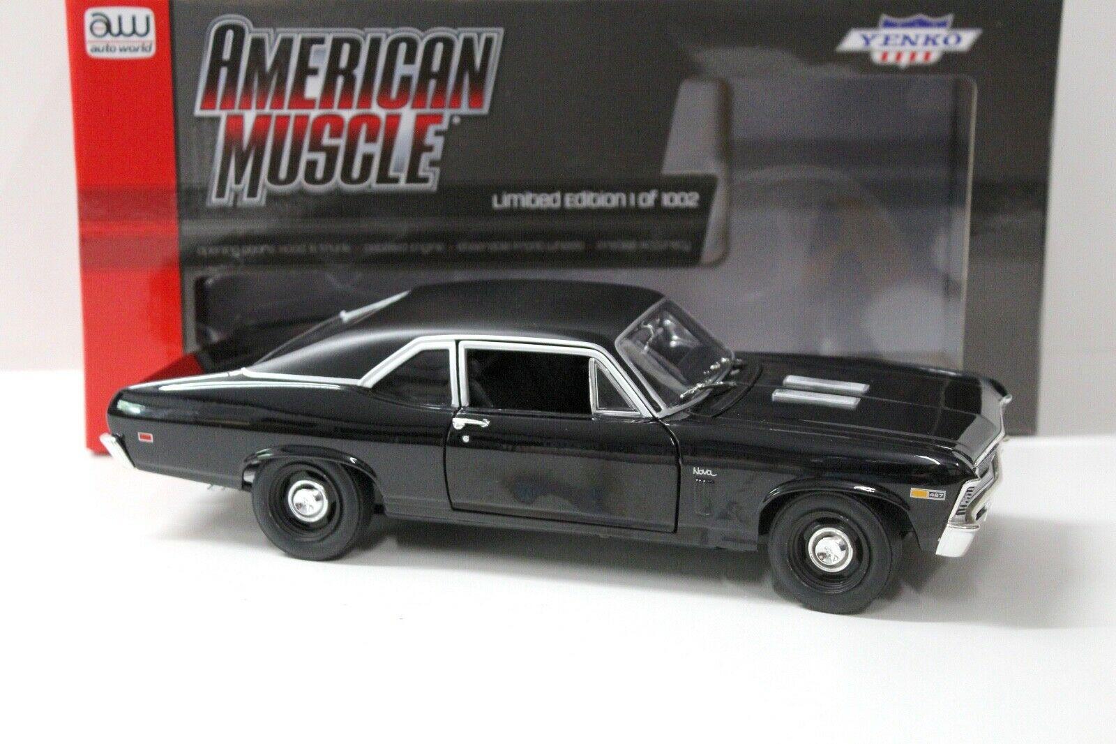 1:18 Auto World Chevrolet Nova Yenko 1969 black