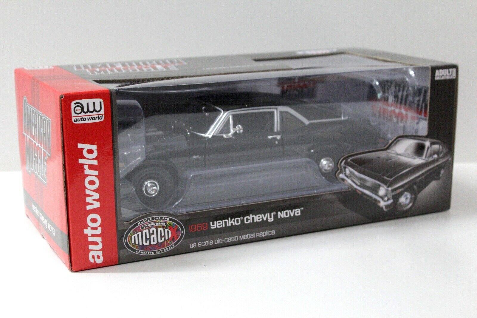 1:18 Auto World Chevrolet Nova Yenko 1969 black