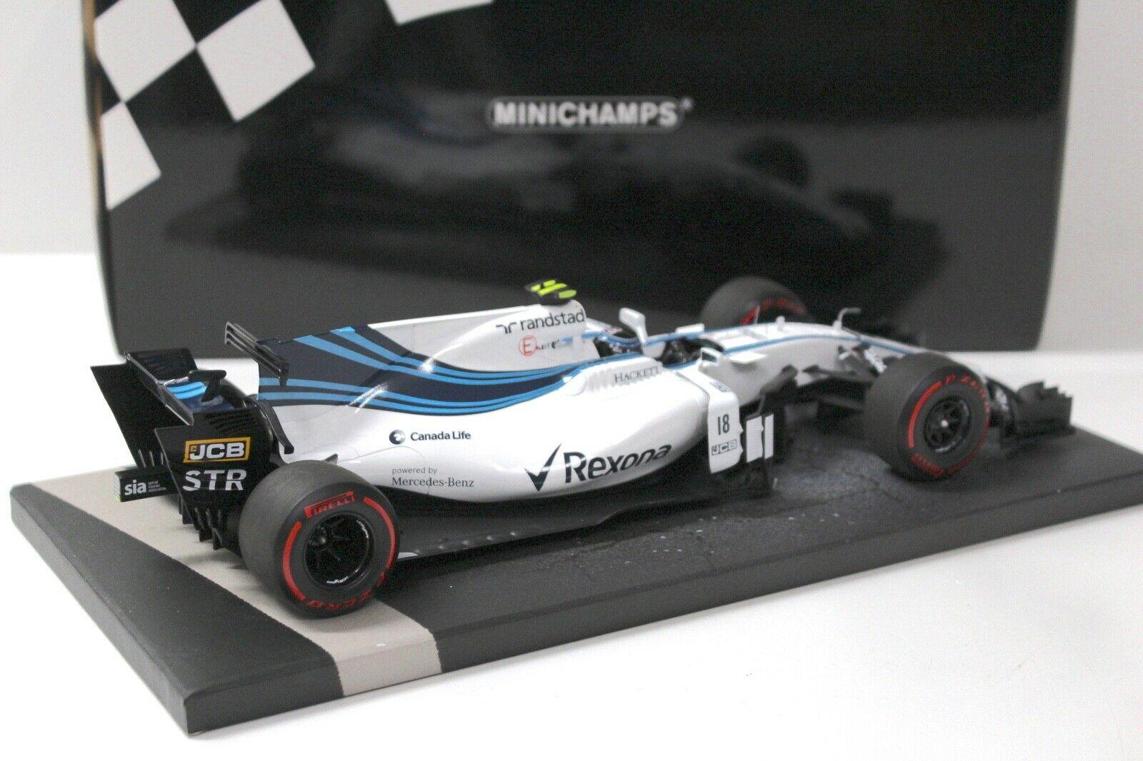 1:18 Minichamps Williams F1 FW40 Abu Dhabi GP 2017 Stroll