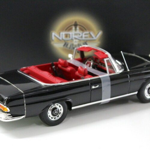 1:18 Norev Mercedes 280SE W111 Cabriolet black