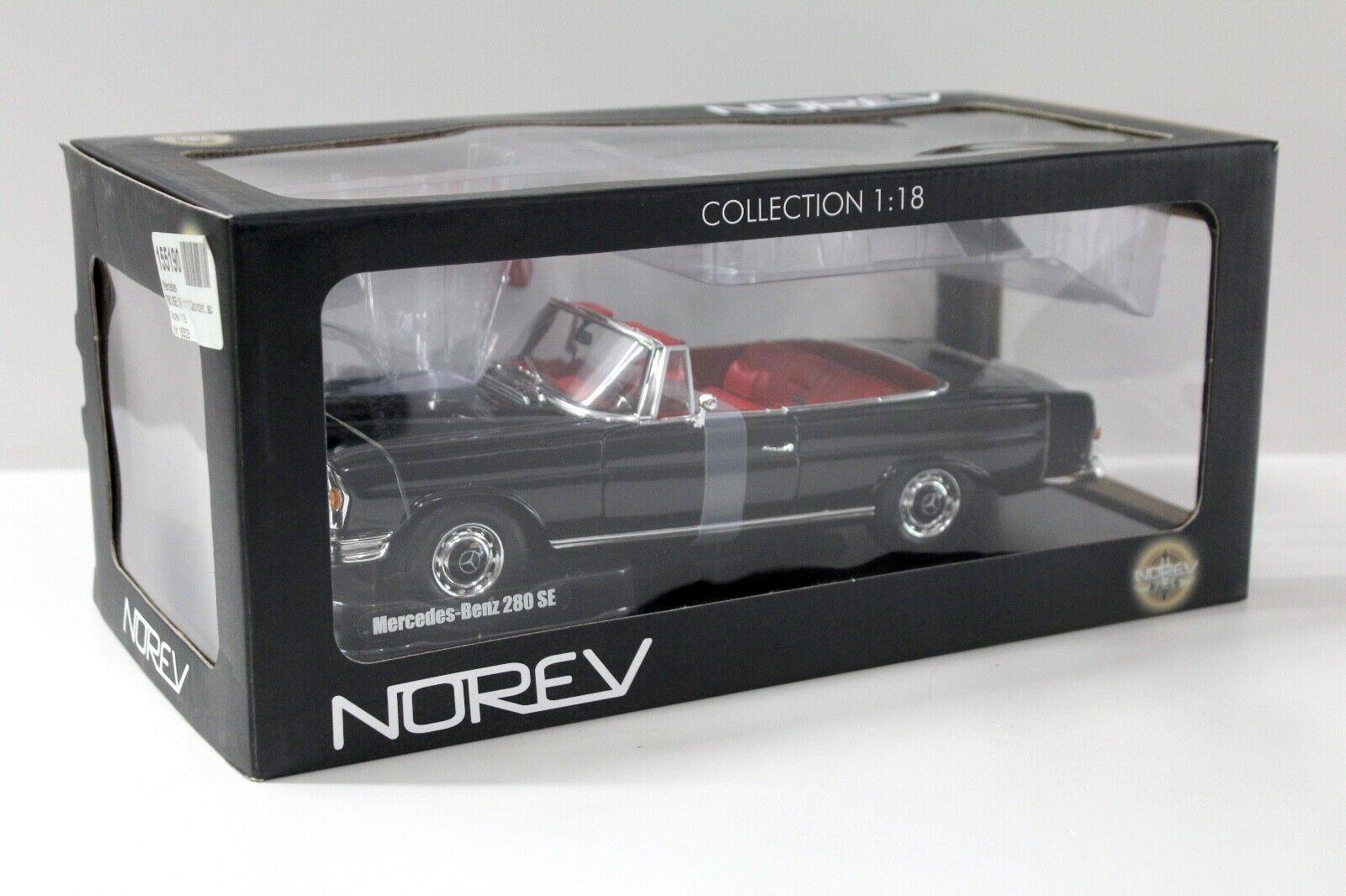 1:18 Norev Mercedes 280SE W111 Cabriolet black