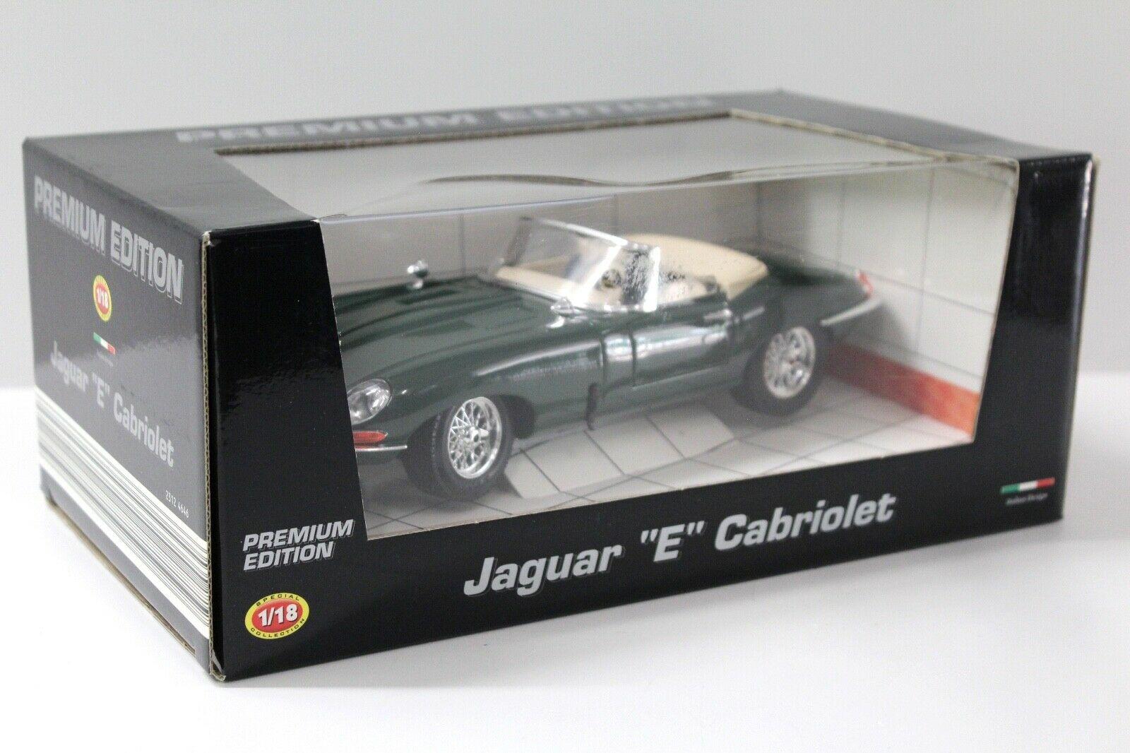 1:18 Bburago Jaguar E-Type Cabriolet dark green