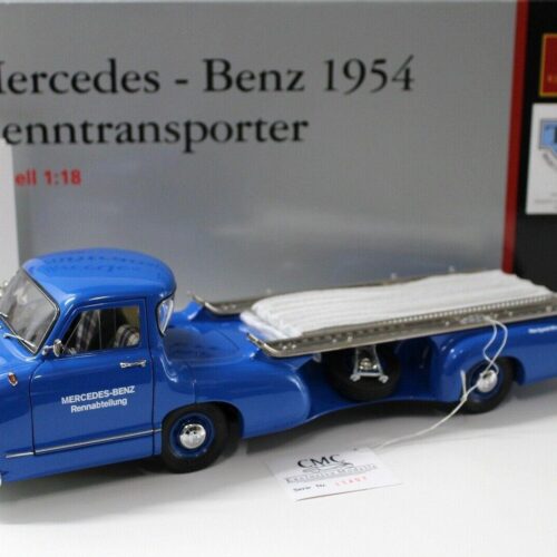 1:18 CMC Mercedes Renntransporter 1954 Das Blaue Wunder blue M-036
