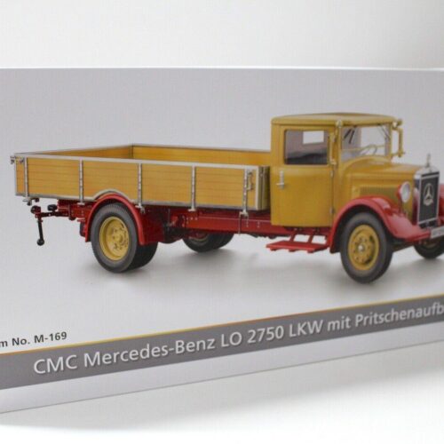1:18 CMC Mercedes LO 2750 LKW mit Pritsche yellow