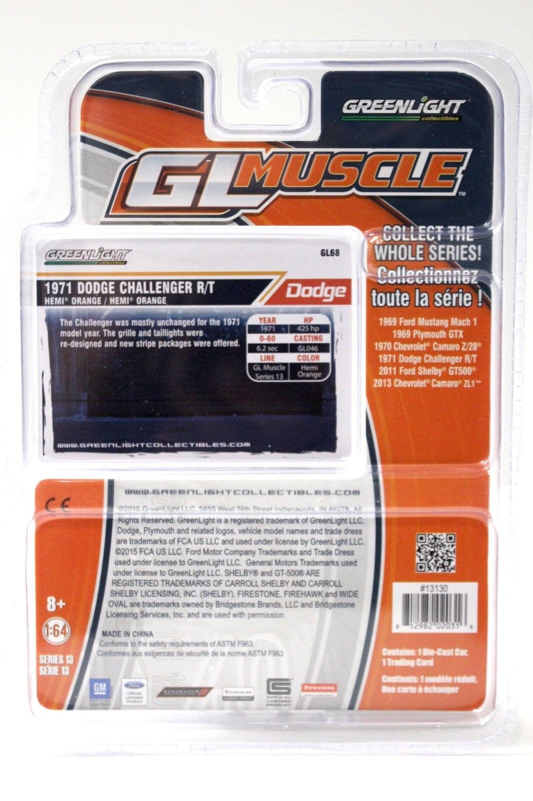 1:64 Greenlight Dodge Challenger R/T 1971 orange