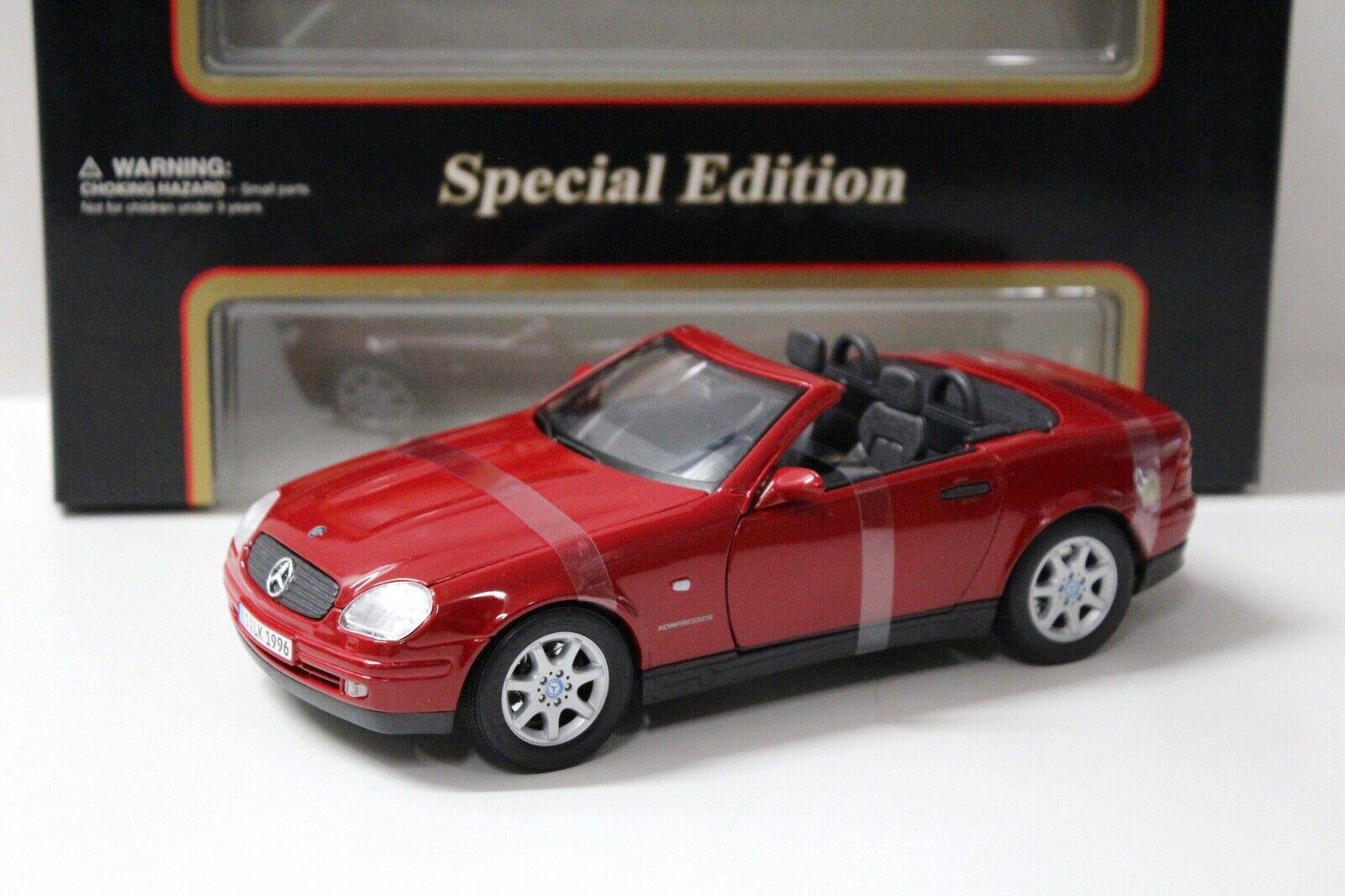 1:18 Maisto Mercedes SLK 230 Cabriolet 1996 red