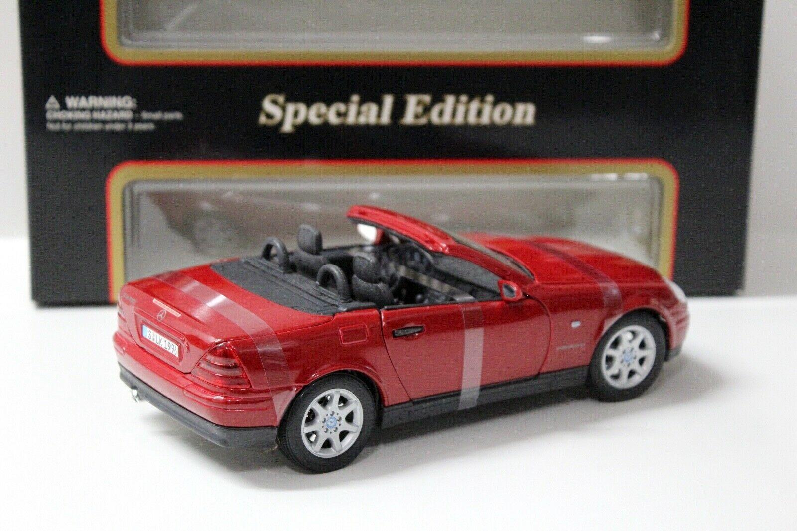 1:18 Maisto Mercedes SLK 230 Cabriolet 1996 red